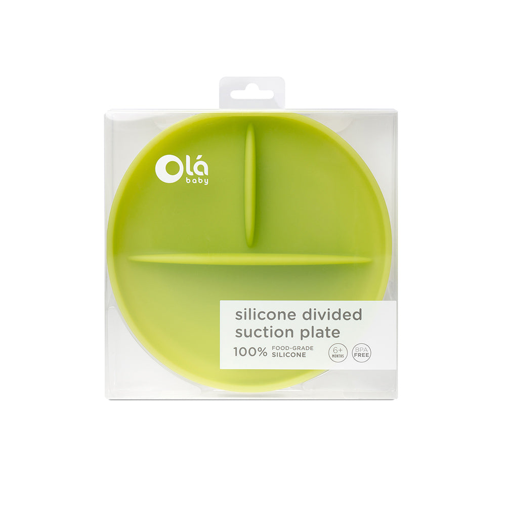 Silicone Suction Plate for Babies, Divided, 6 Months+