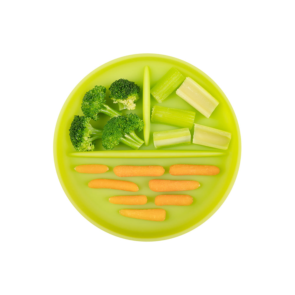 Silicone Suction Plate for Babies, Divided, 6 Months+