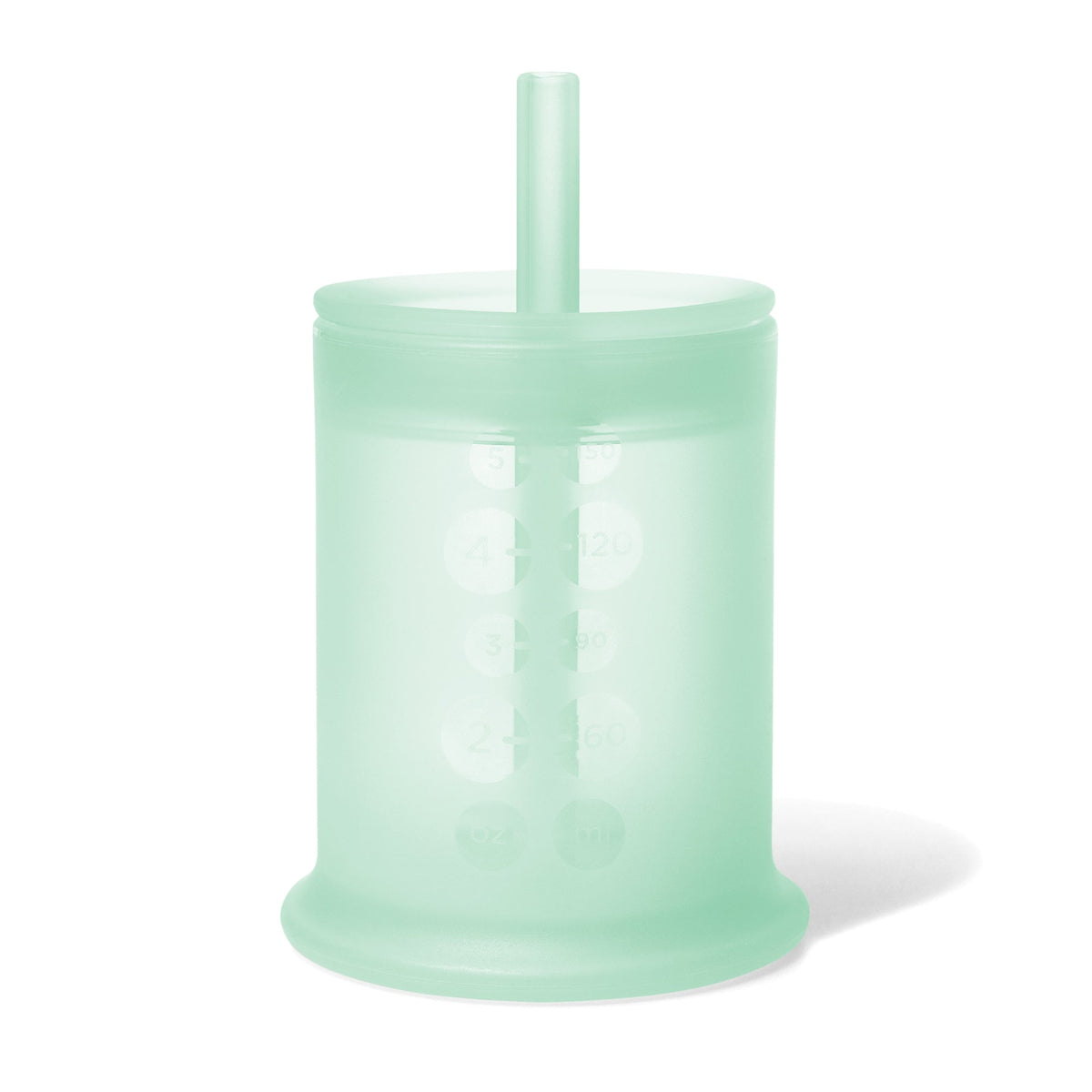 Infant Straw Cup, Silicone Training Cup with Straw Lid (5oz)