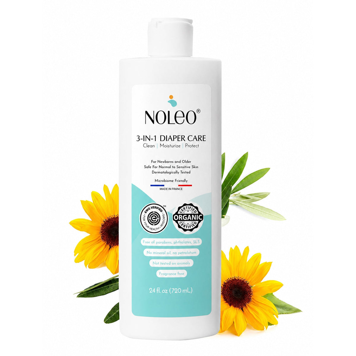 NOLEO 3-IN-1 - Diaper Rash Cream - EWG Verified