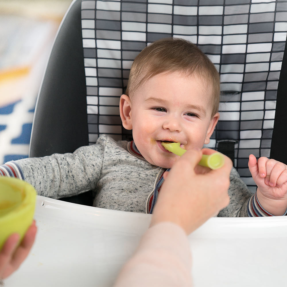 Baby Spoon Set: Feeding Spoon + Self-Feeding Training Spoon