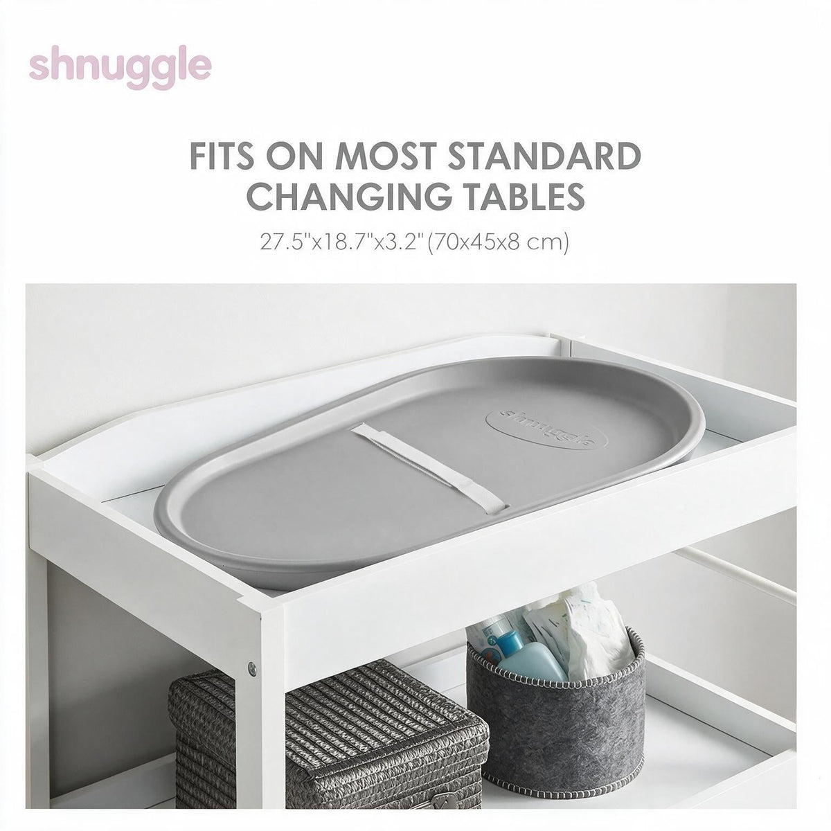 Shnuggle Squishy Diaper Changing Mat | Wipeable | Hygienic | Safe