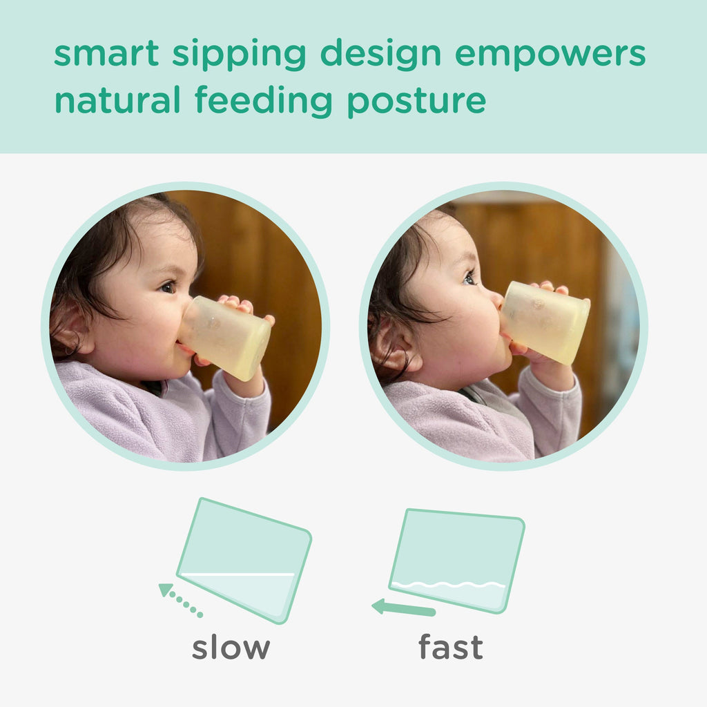 Small Open Cup for Babies, First Cup for 6 Months+ (2oz)