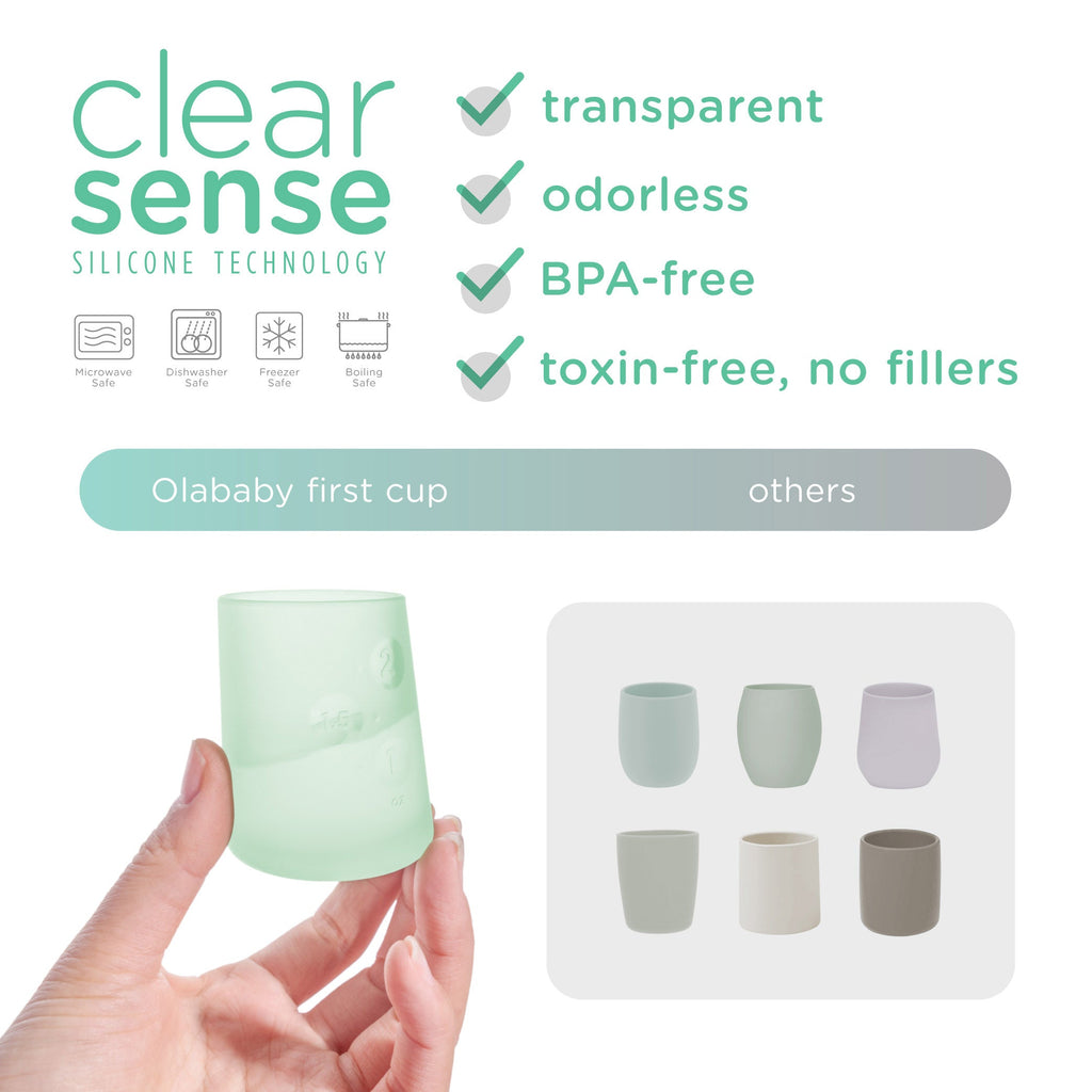 Small Open Cup for Babies, First Cup for 6 Months+ (2oz)