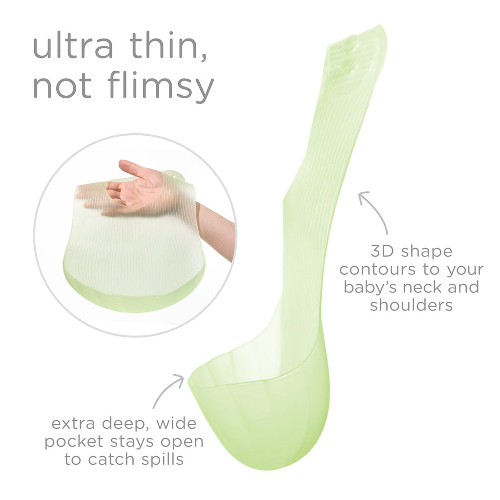 Silicone Bib with Pocket, Waterproof, Adjustable, 6 Months+