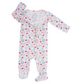 Ladybug Flower Garden Zipper Footie