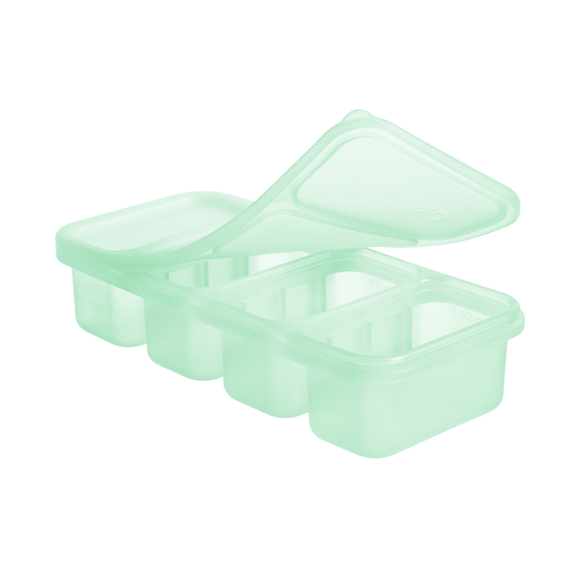 Silicone Baby Food Freezer Tray, 1/2 Cup Portions, with Lid