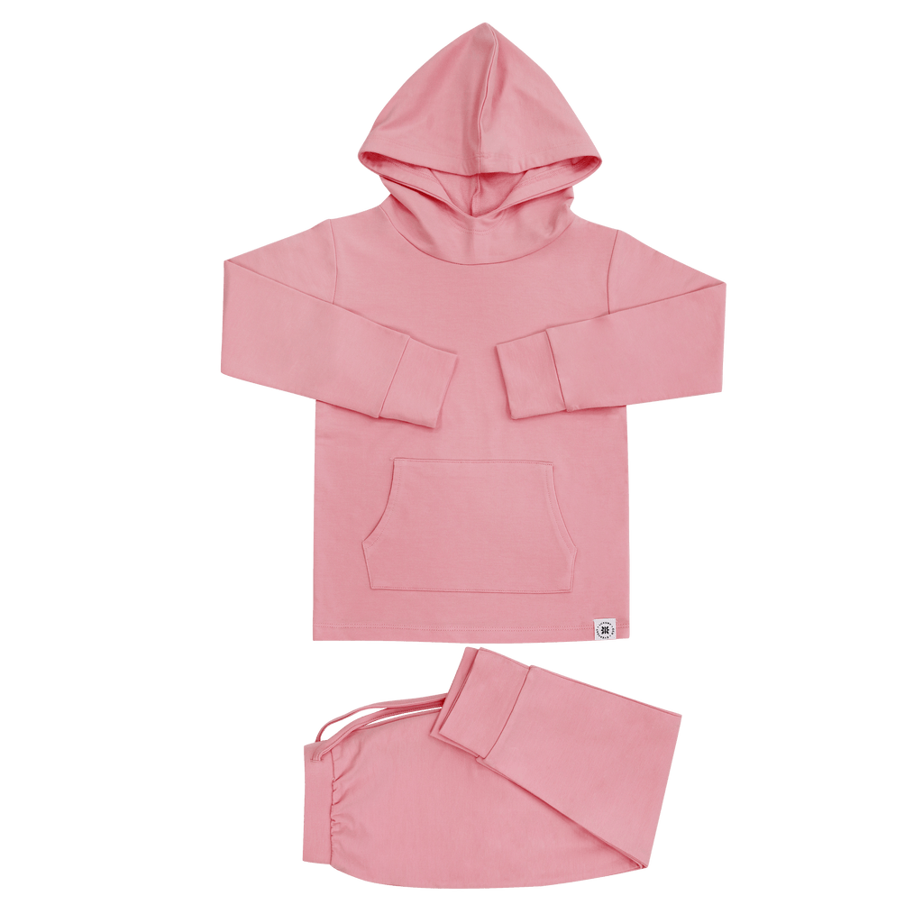 Pink Peony Hooded Jogger Set