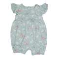 Mint Butterfly Daisy Bamboo Ruffle Romper