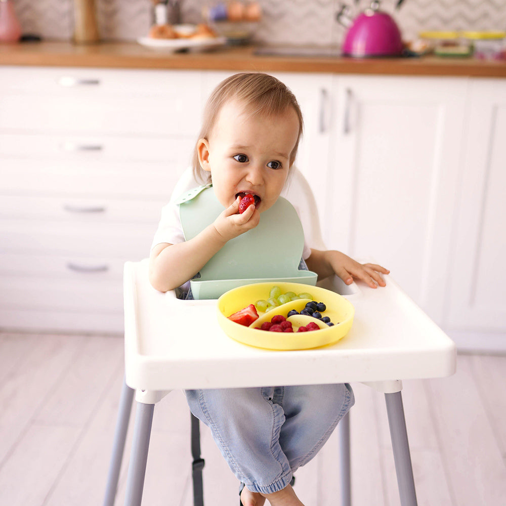 Silicone Suction Plate for Babies, Divided, 6 Months+