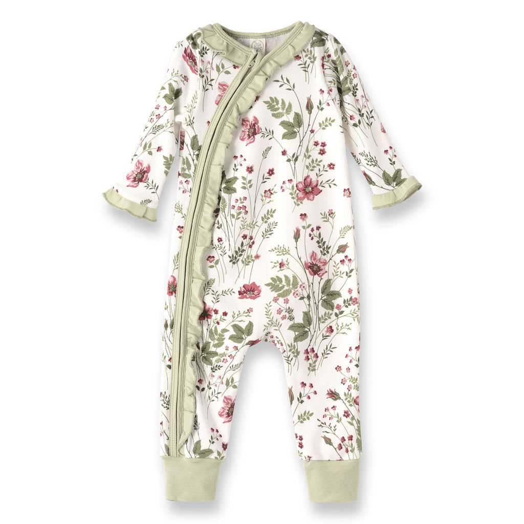 Pretty Petals Bamboo Zipper Romper - Mommy and Me